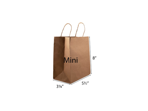 100 RECYCLED KRAFT LARGE PAPER BAG 13 x6 x15 Creative Packaging Canada